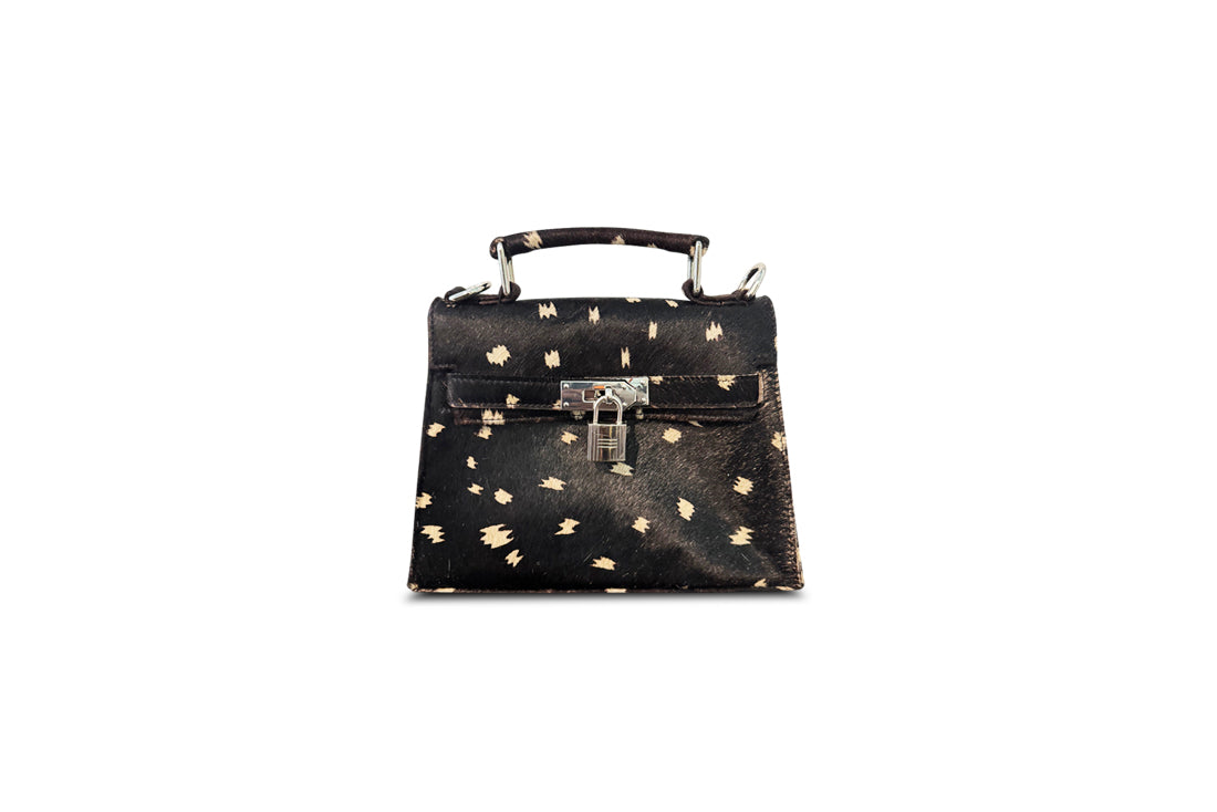 COWHIDE BAG MINI Polka Dot