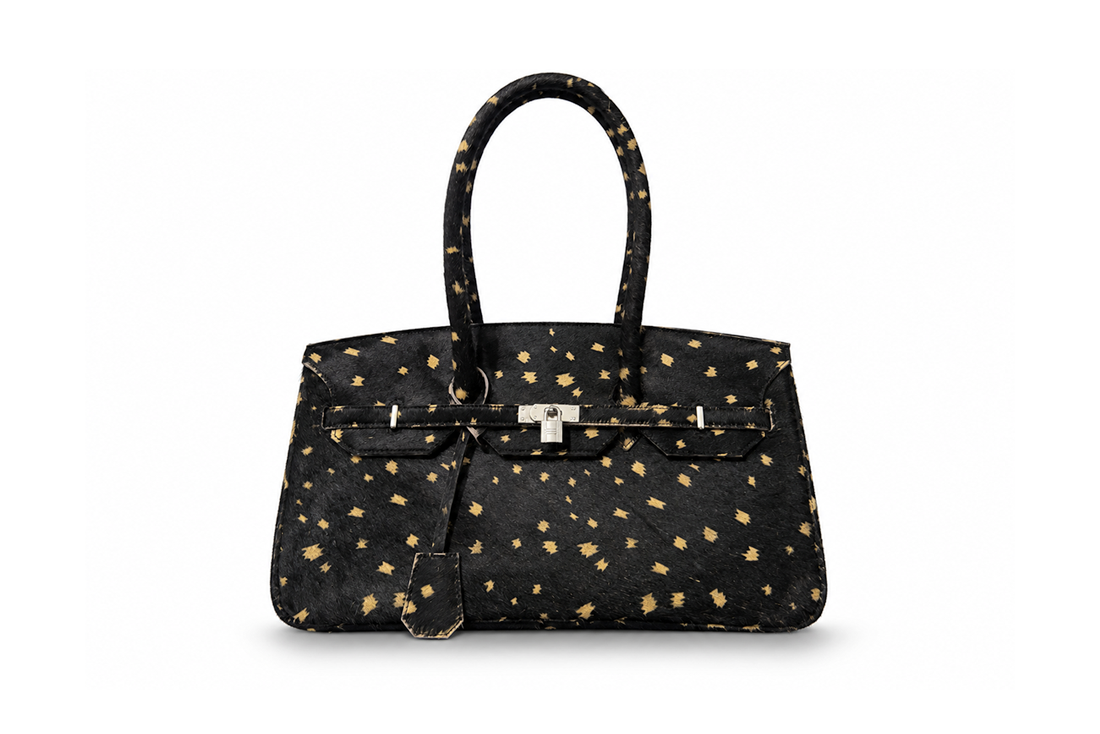 COWHIDE BAG 32‘Polka Dot’