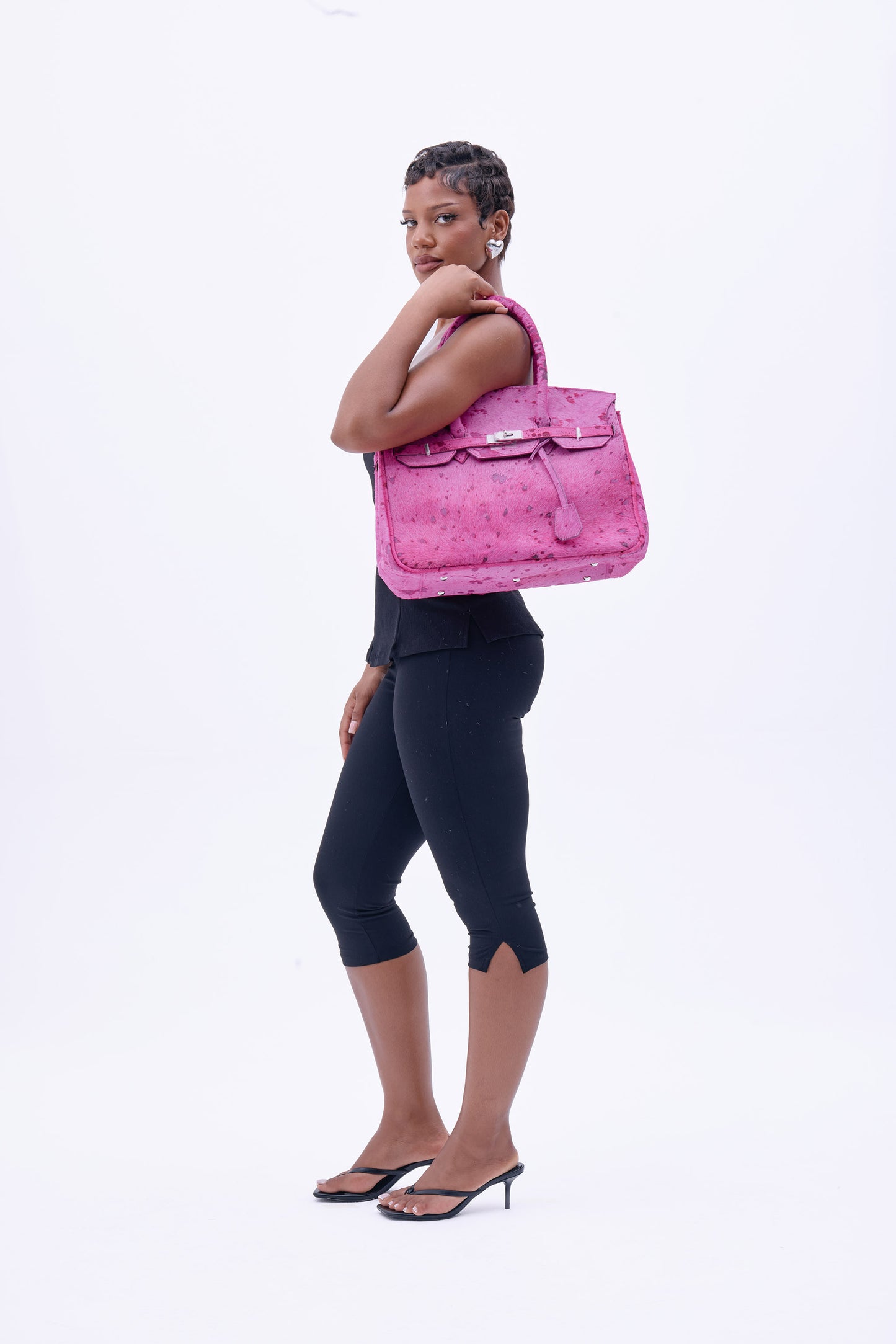 COWHIDE BAG 40 ‘Pink’