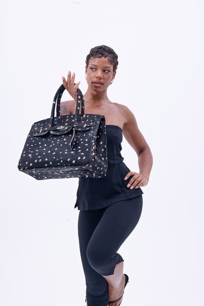 COWHIDE BAG 40 ‘Polka Dot’