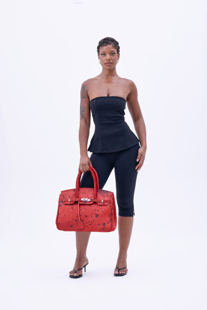 COWHIDE BAG 40 ‘Red’