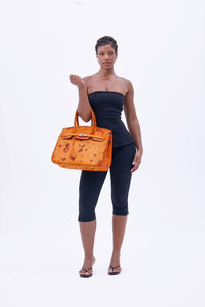 COWHIDE BAG 40 ‘Orange’