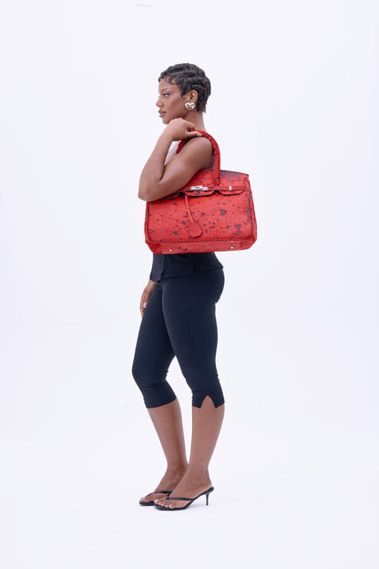 COWHIDE BAG 40 ‘Red’