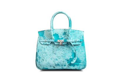 COWHIDE BAG 40 ‘Aqua’