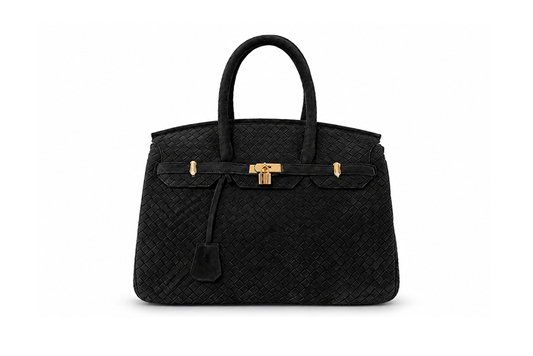 Woven Suede Leather BAG 50 "Black" Pre-Order